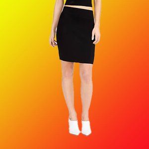 Bar III Black Jersey Pencil Skirt- Large NWT